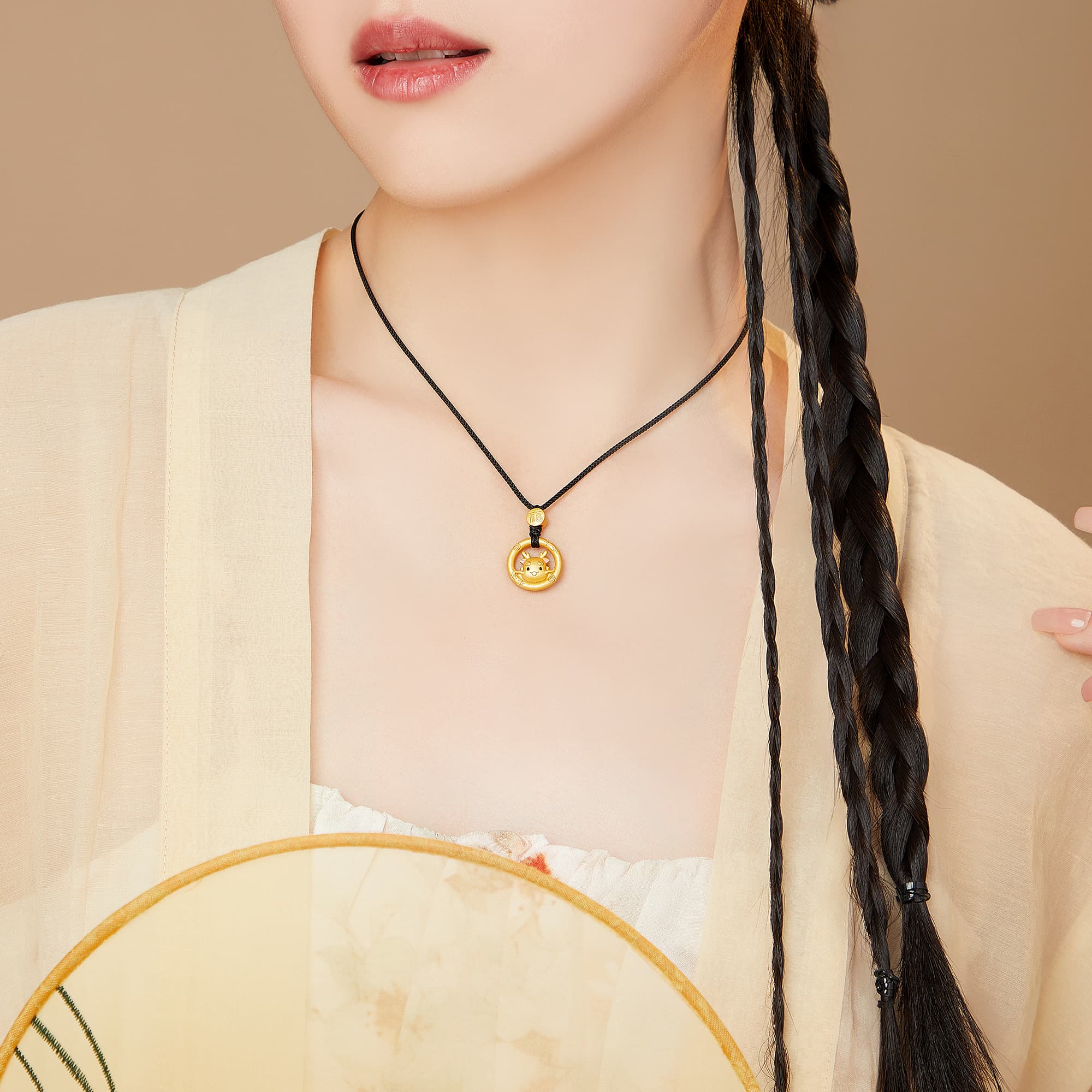 Lao Feng Xiang S925 Серебряные ожерелья унисекс