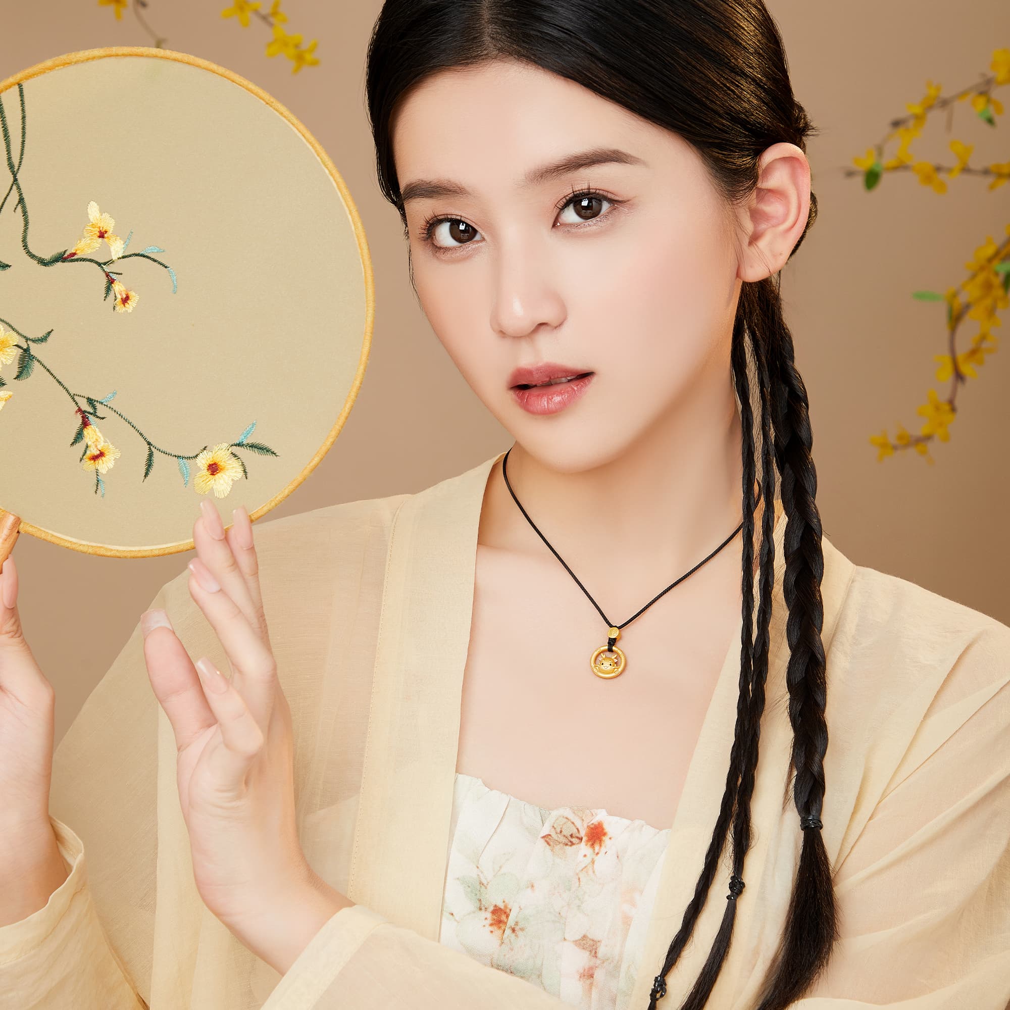 Lao Feng Xiang S925 Серебряные ожерелья унисекс