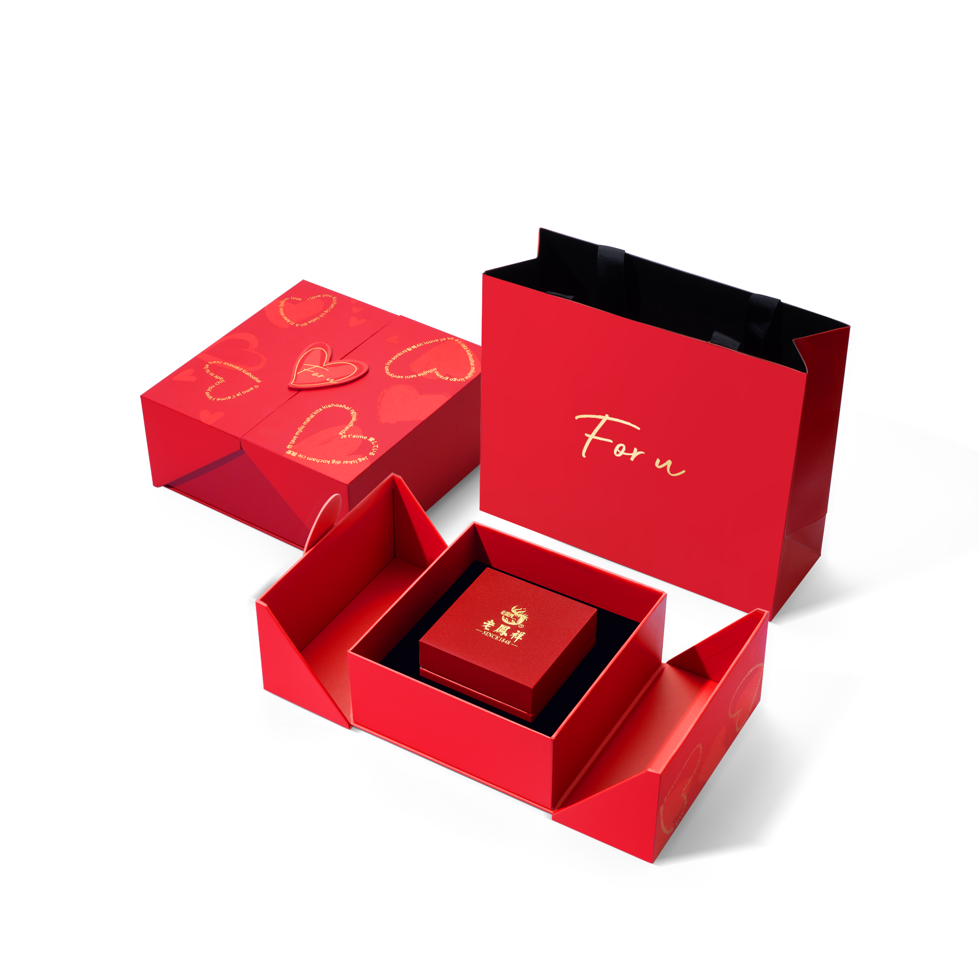 Lao Feng Xiang S925 Серебряные ожерелья унисекс