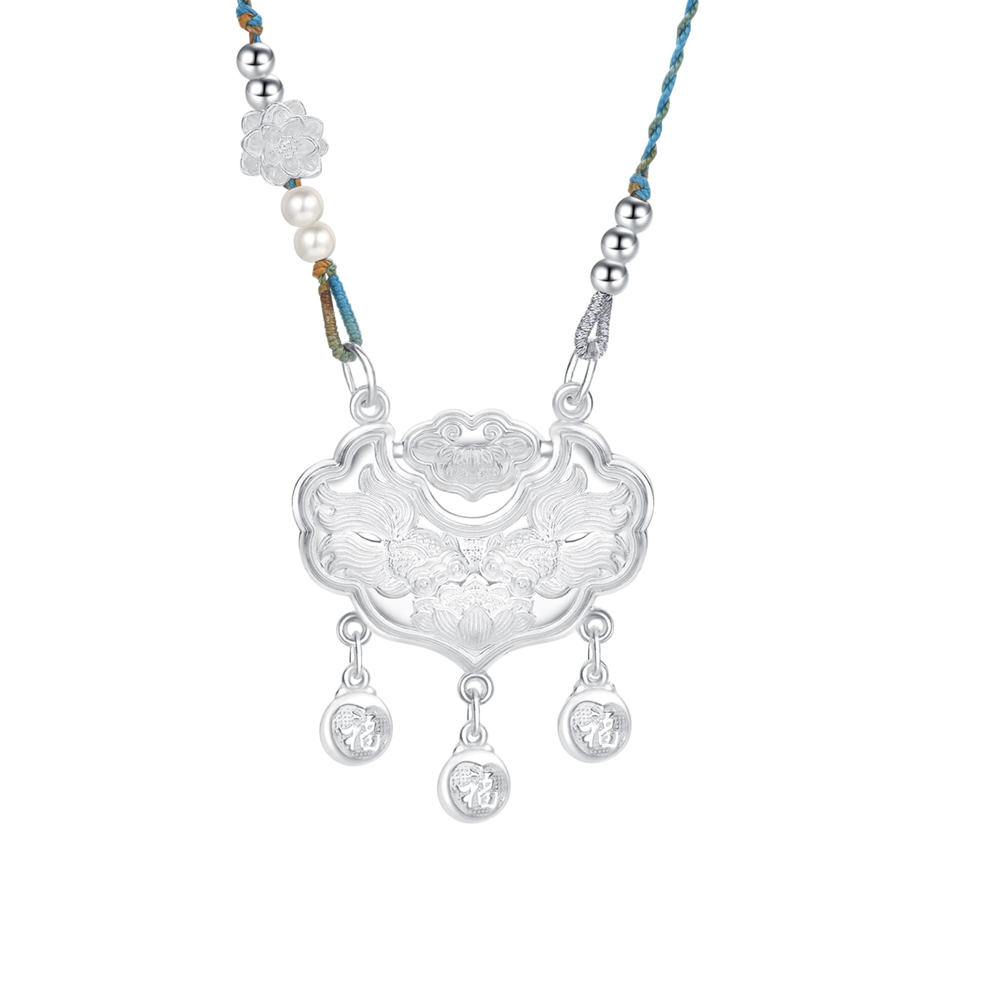 Женские ожерелья из серебра 990 пробы Lao Feng Xiang