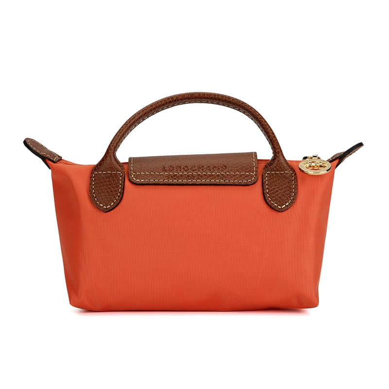 LONGCHAMP Ткань Коровья Кожа Лоскутная Сумка Для Пельменей Сумки Унисекс Оранжевый