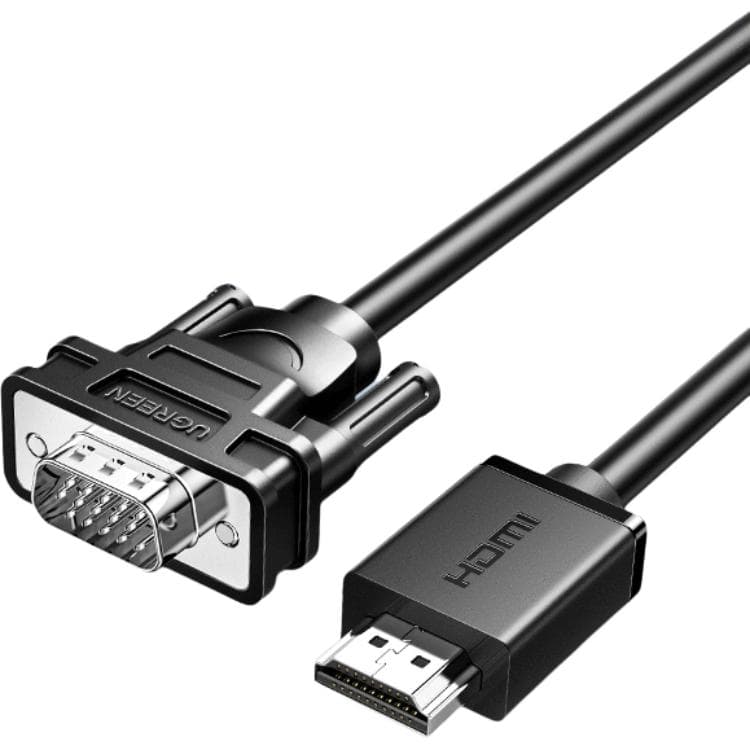 Соединительная резьба UGREEN HDMI-VGA для экрана ноутбука HD, внешний интерфейс, адаптер VGA, аксессуары для видео