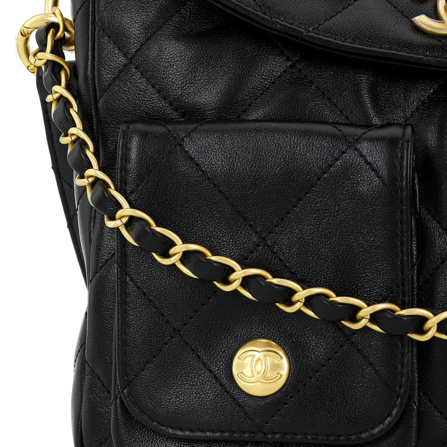 Сумка через плечо CHANEL из гладкой коровьей кожи, маленькая женская сумка через плечо, черная