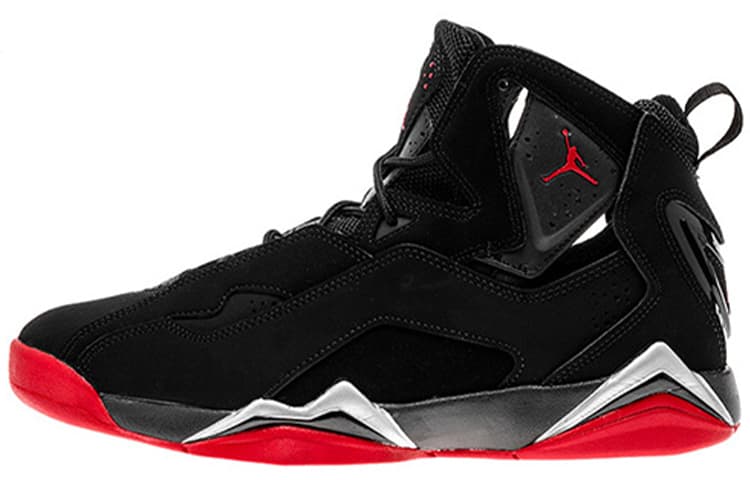 Jordan True Flight Black/Gym Red Metallic Silver