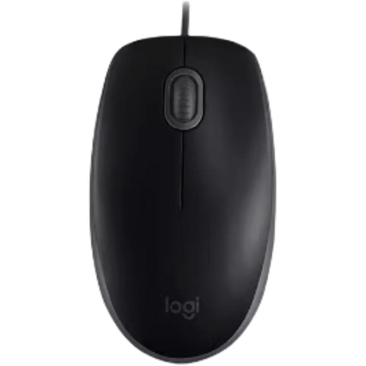 Logitech Quiet Wired Office Laptop Desktop Computer USB Full Size Dual Hand Mouse