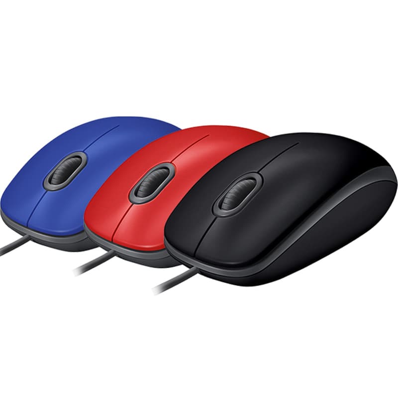 Logitech тихий проводной офисный ноутбук, настольный компьютер, полноразмерная USB-мышь с двумя ручками