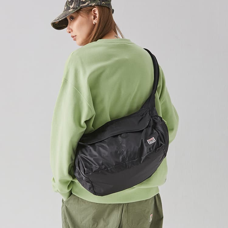 Vision Street Wear Нейлоновая сумка через плечо Обычный унисекс Черный/Фиолетовый