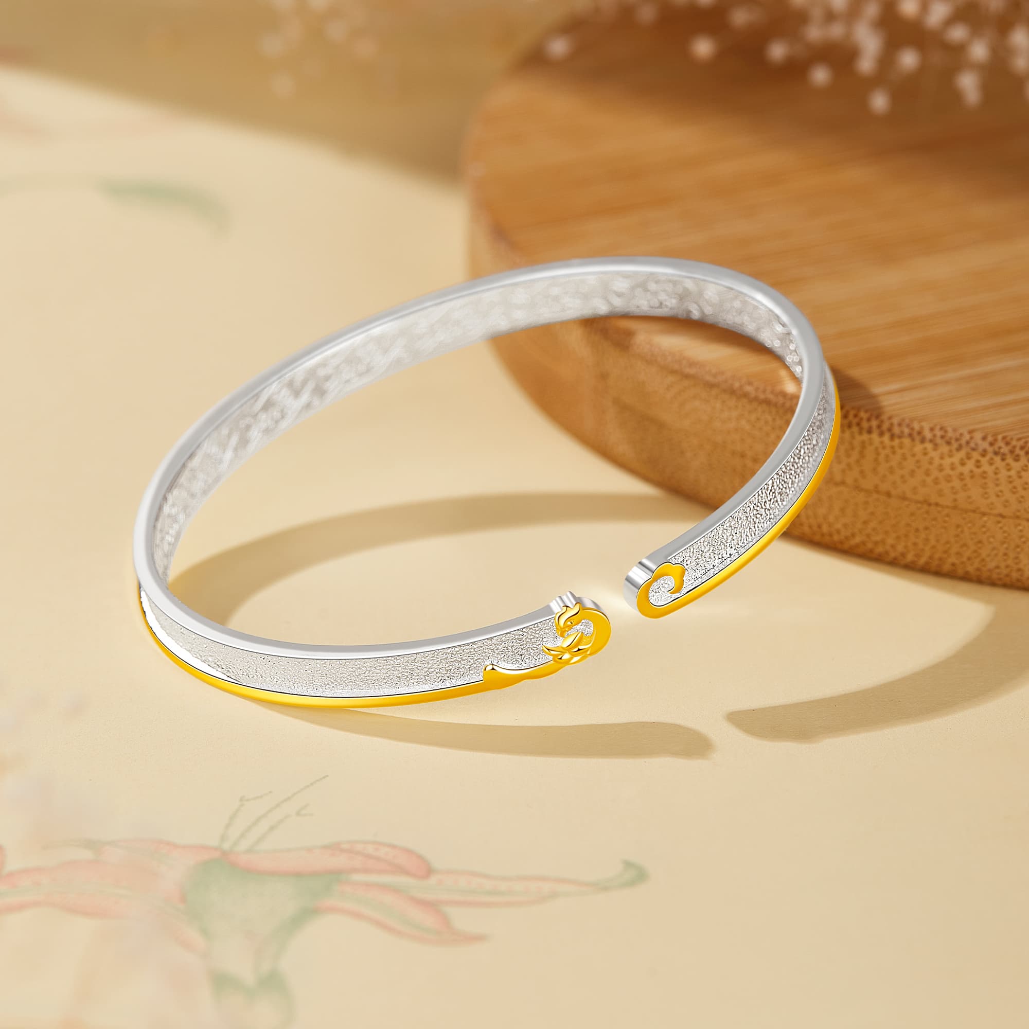 Женские браслеты Lao Feng Xiang из стерлингового серебра 999 пробы