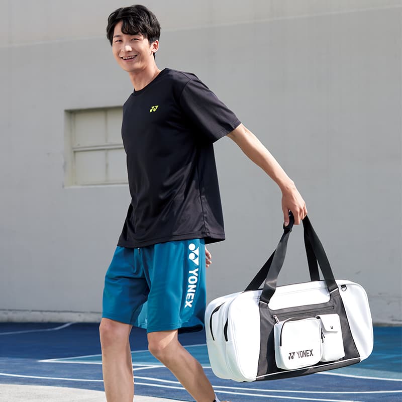 Тканевая спортивная сумка YONEX унисекс, черный, белый цвет