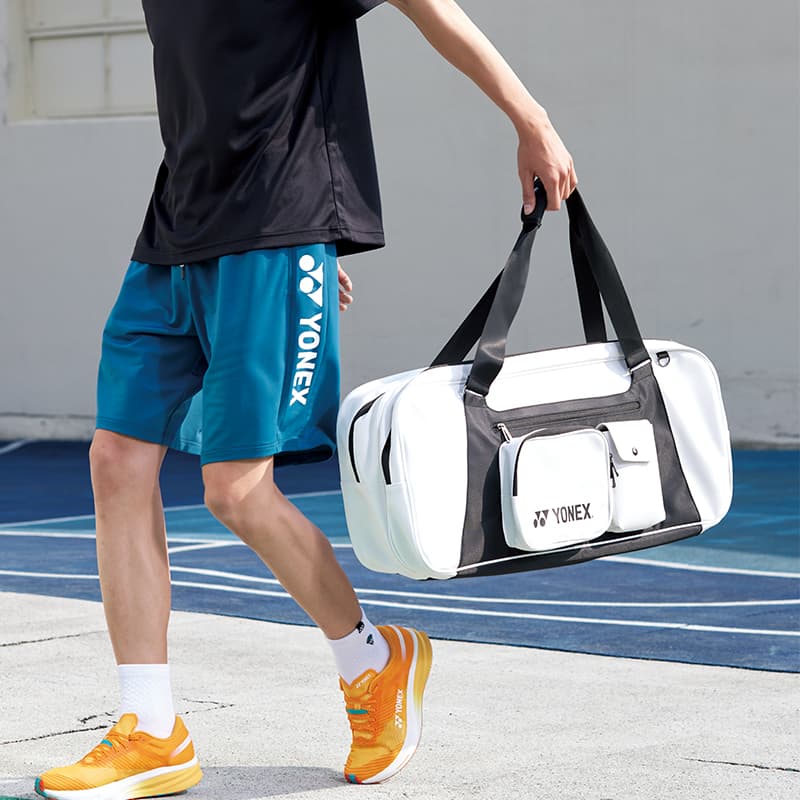 Тканевая спортивная сумка YONEX унисекс, черный, белый цвет