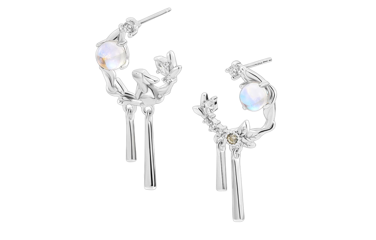 XXOFF Женские серьги-гвоздики из медного сплава