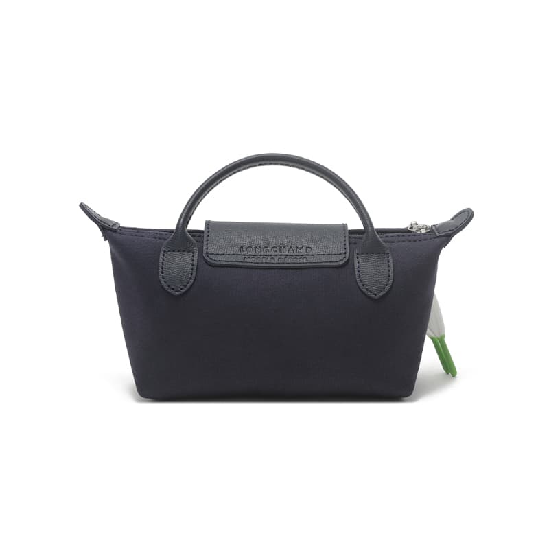 Сумка для пельменей из коровьей кожи LONGCHAMP, обычная женская, морского синего цвета