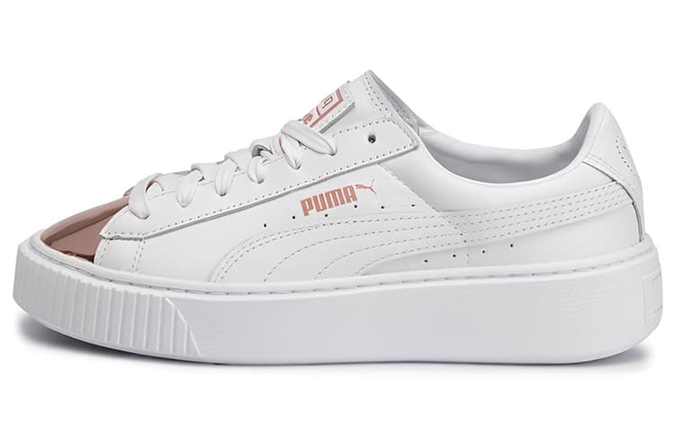 PUMA Basket Platform Metallic 'White Rose Gold' Women's