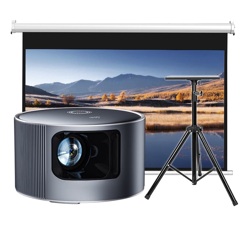 Проекторы AIGO H121 1080P Ultra HD для дома, спальни, общежития, офиса, встречи, беспроводной проектор с одинаковым экраном