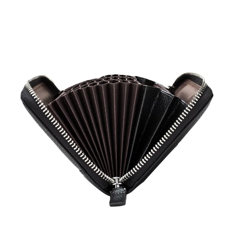 Кошелек-клатч из коровьей кожи BISON DENIM, обычный черный цвет