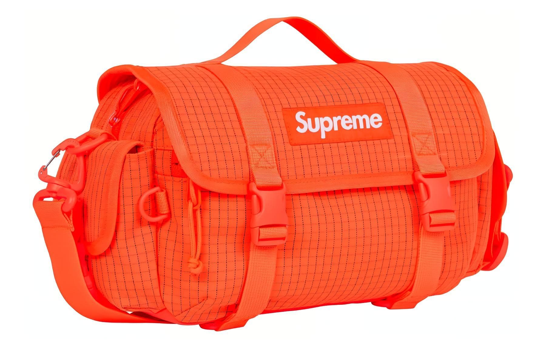 Нейлоновая дорожная сумка Supreme 500D Cordura® унисекс оранжевого цвета