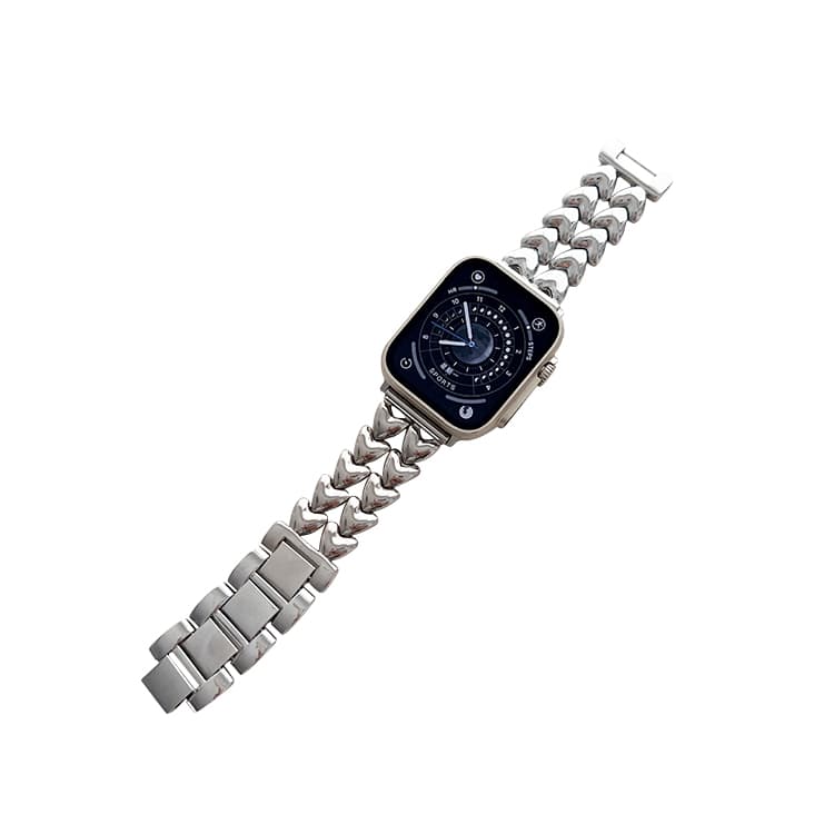 Ремешок Akkerds, совместимый с Apple, металлический IWatch S11/S10/S9/8/7/6/5/SE/Ultra 180 мм 46 циферблат часов