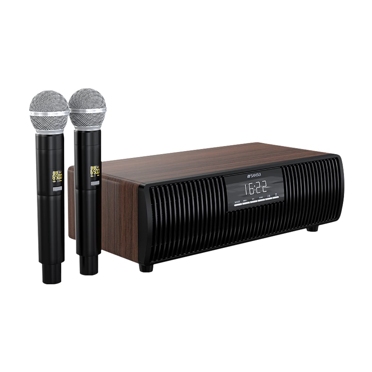 Колонки SANSUI T59 Heavy Bass, домашний КТВ, беспроводной микрофон с дистанционным управлением, динамик для караоке-ТВ для гостиной