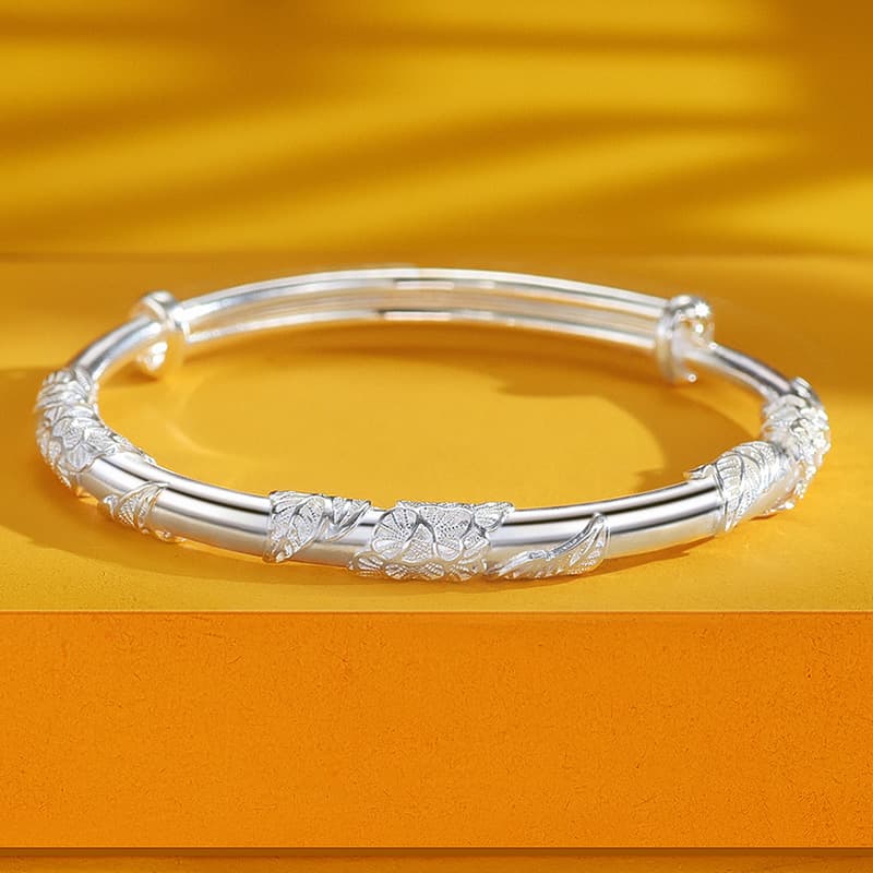 Женские изящные серебряные браслеты Wylyp 999 пробы