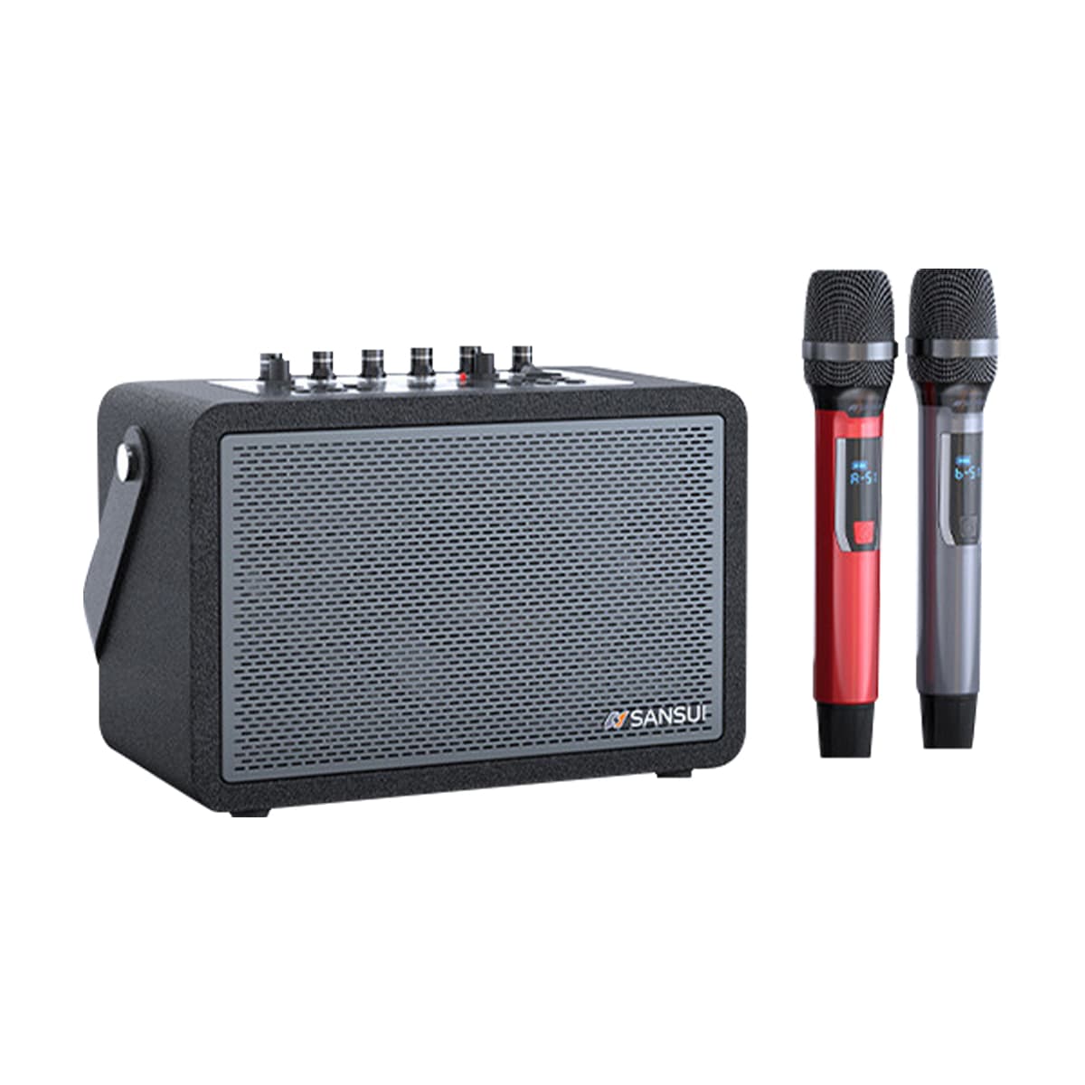Динамики SANSUI E78 Портативные портативные кадриль с беспроводным микрофоном Small Live K-Song