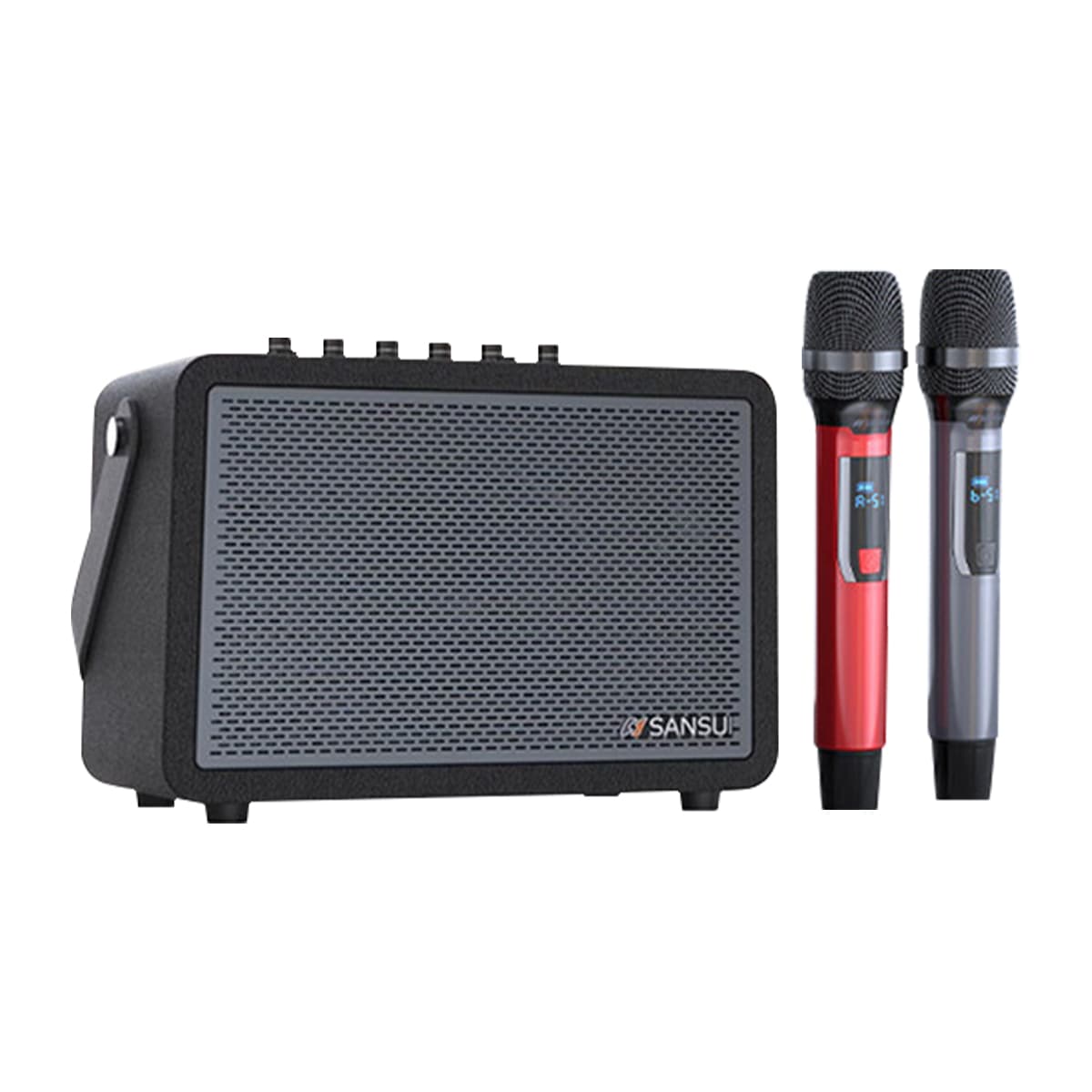 Динамики SANSUI E78 Портативные портативные кадриль с беспроводным микрофоном Small Live K-Song