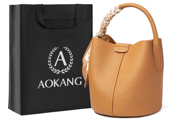 AOKANG Сумка через плечо из коровьей кожи, сумка через плечо, маленькая женская сумочка, разноцветная