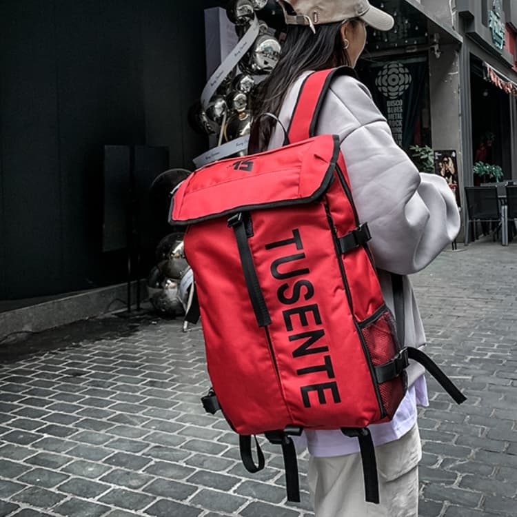 Рюкзак Worm's Home Oxford Regular унисекс, красный/серый/черный