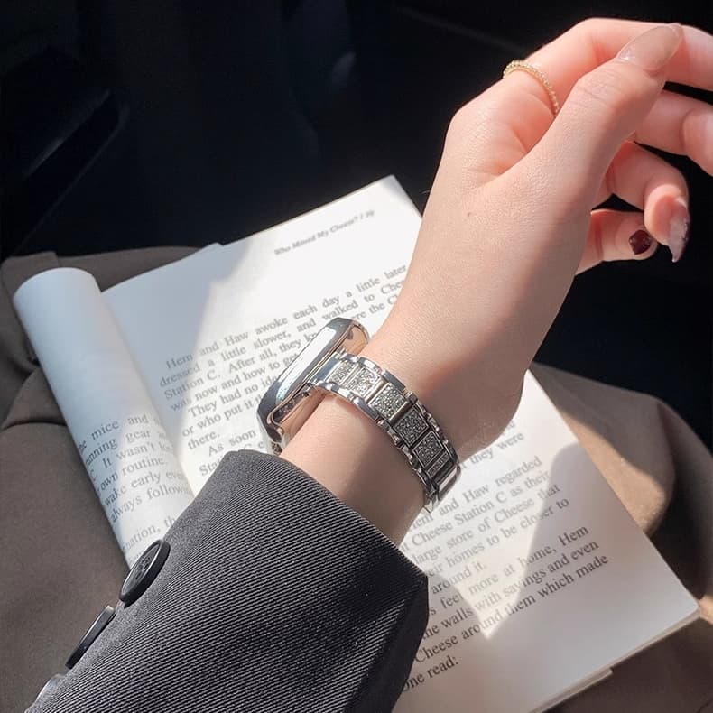 Ремешок Akkerds, совместимый с Apple, металлический 190 мм, 46 циферблатов