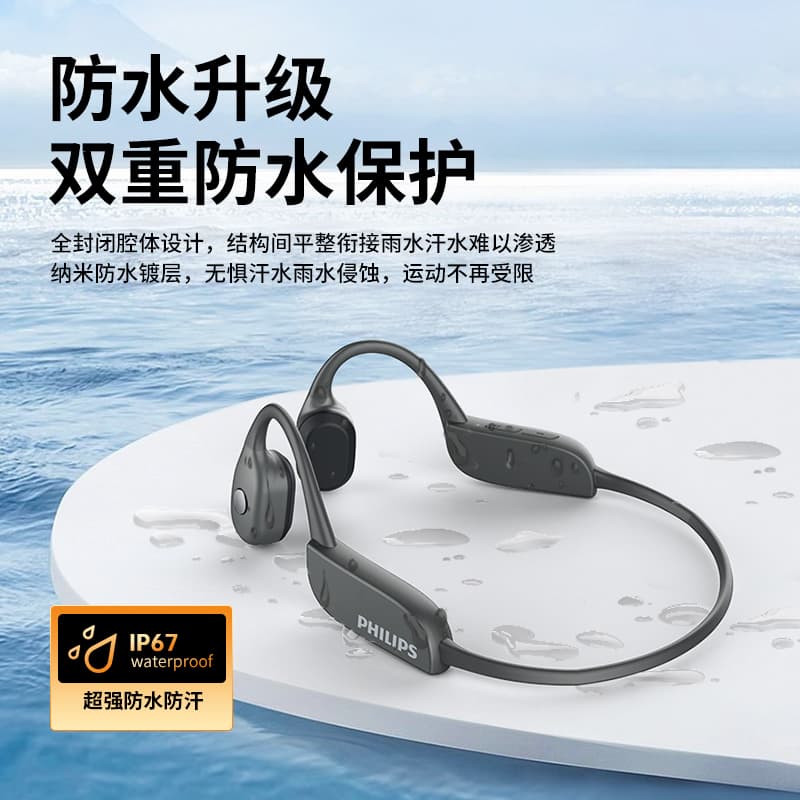 PHILIPS TAA3609 Открытая беспроводная спортивная водонепроницаемая и защищенная от пота игровая Bluetooth-гарнитура для бега и бега