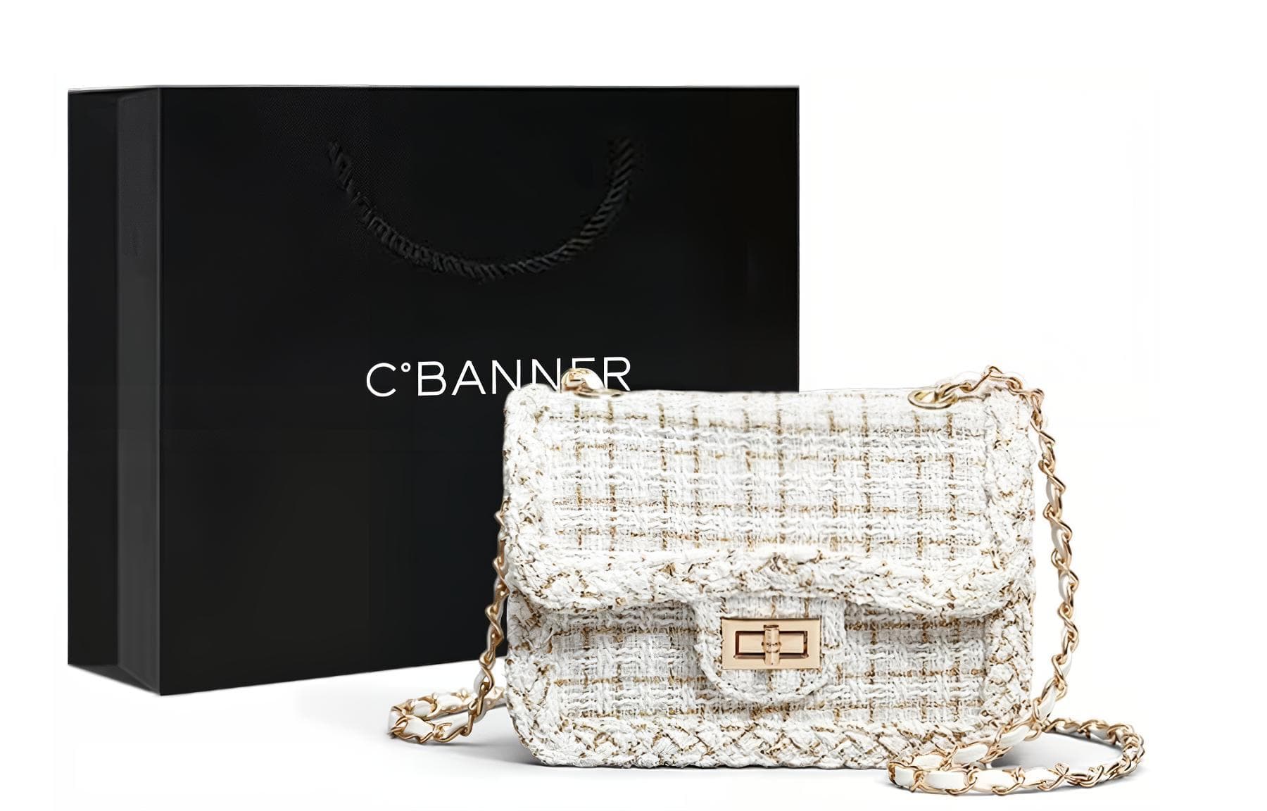 C°BANNER Тканевая сумка через плечо, сумка через плечо, обычная женская белая/черная