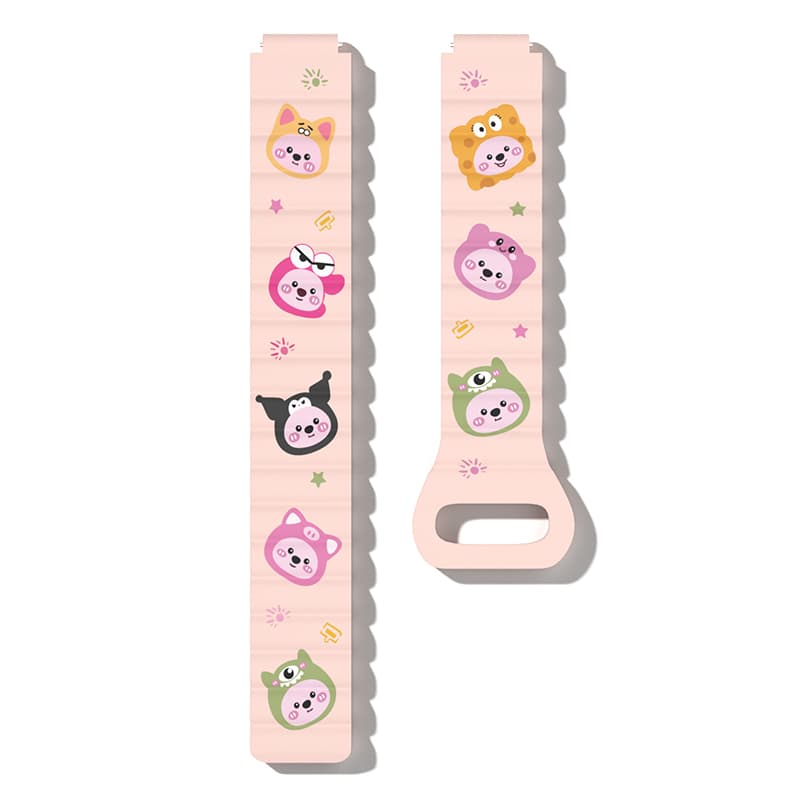 Ремешок Biaodaige, красный, бежевый, совместимый с силиконовым материалом