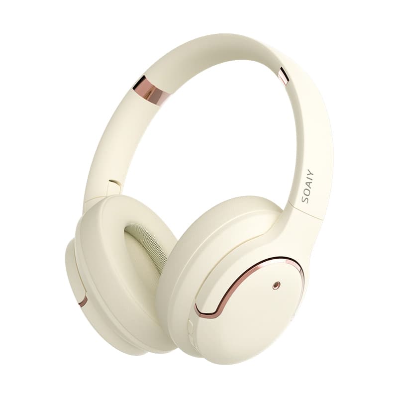 SOAIY SE2 Bluetooth 5.4 Long Battery Life Spatial Audio Cell Phone Computer All Over-ear Headphones