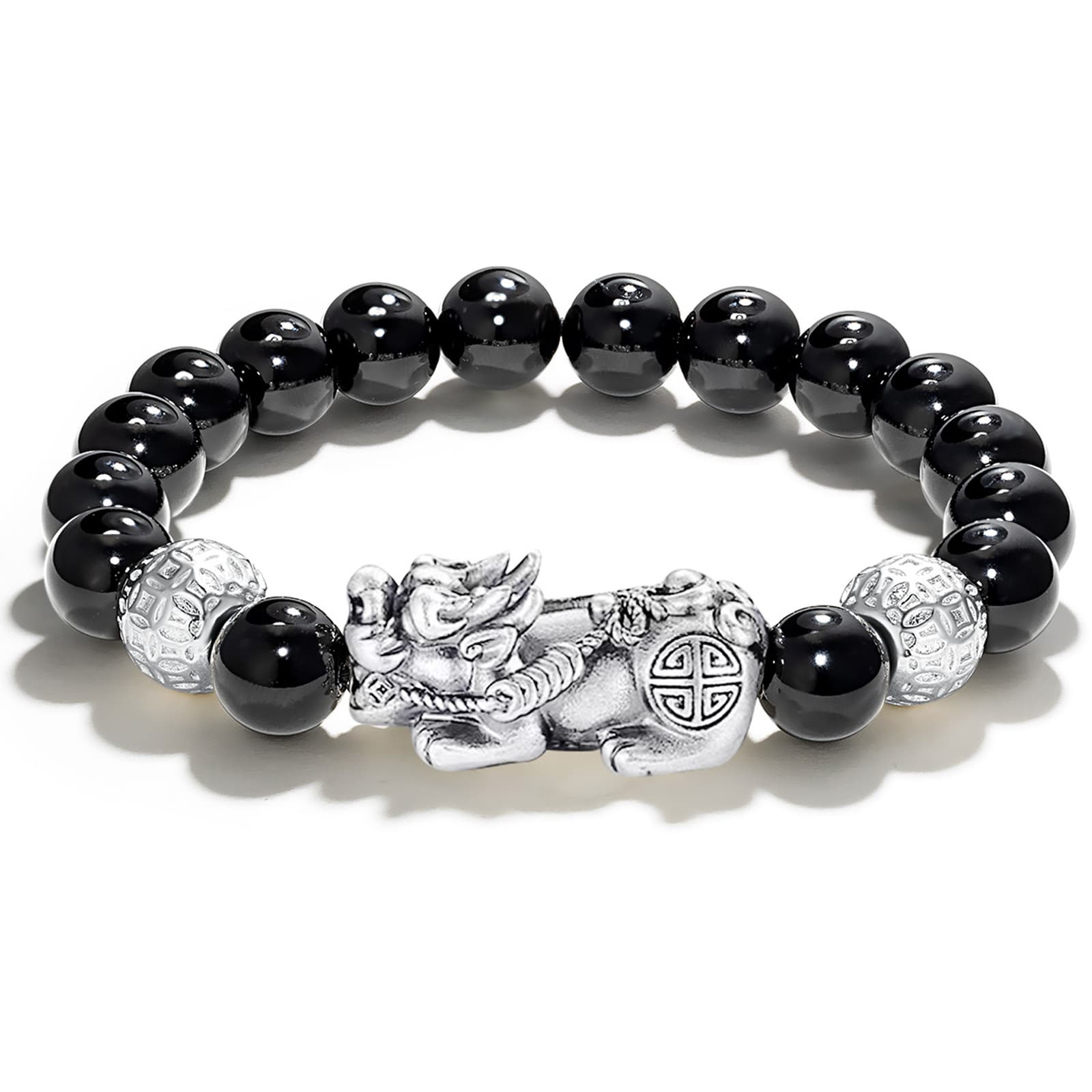 Джоди и Кевин Обсидиан Китайский Зодиак Змея Декоративный Браслет Из Бисера Унисекс