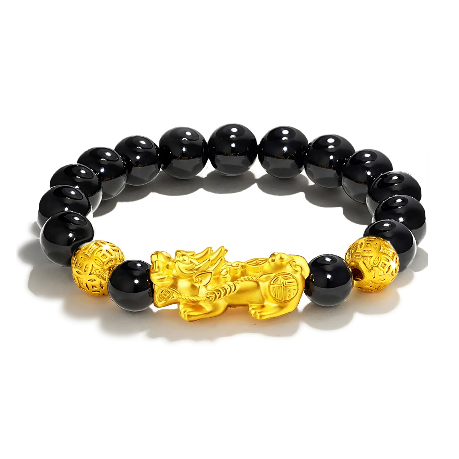 Джоди и Кевин Обсидиан Китайский Зодиак Змея Декоративный Браслет Из Бисера Унисекс