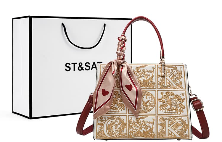 ST&SAT Большая сумка из синтетической кожи Сумка для невесты Сумка через плечо Сумка через плечо Обычная женская сумка Абрикосовый/Красный