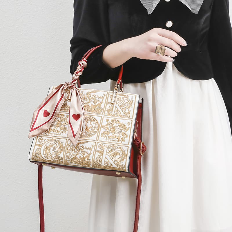 ST&SAT Большая сумка из синтетической кожи Сумка для невесты Сумка через плечо Сумка через плечо Обычная женская сумка Абрикосовый/Красный