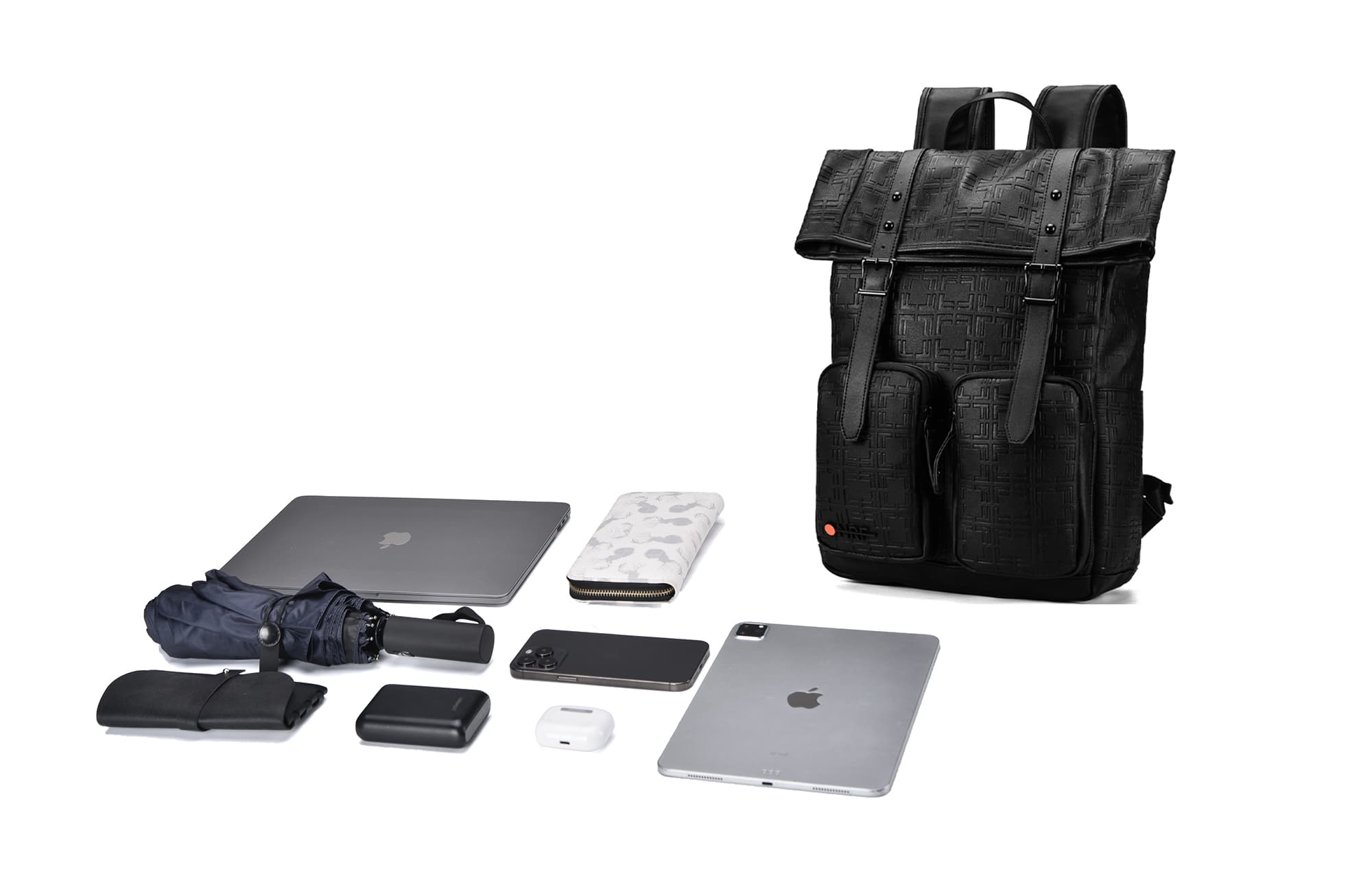 ONRF Полиэстеровая сумка для ноутбука Тубы унисекс Черная