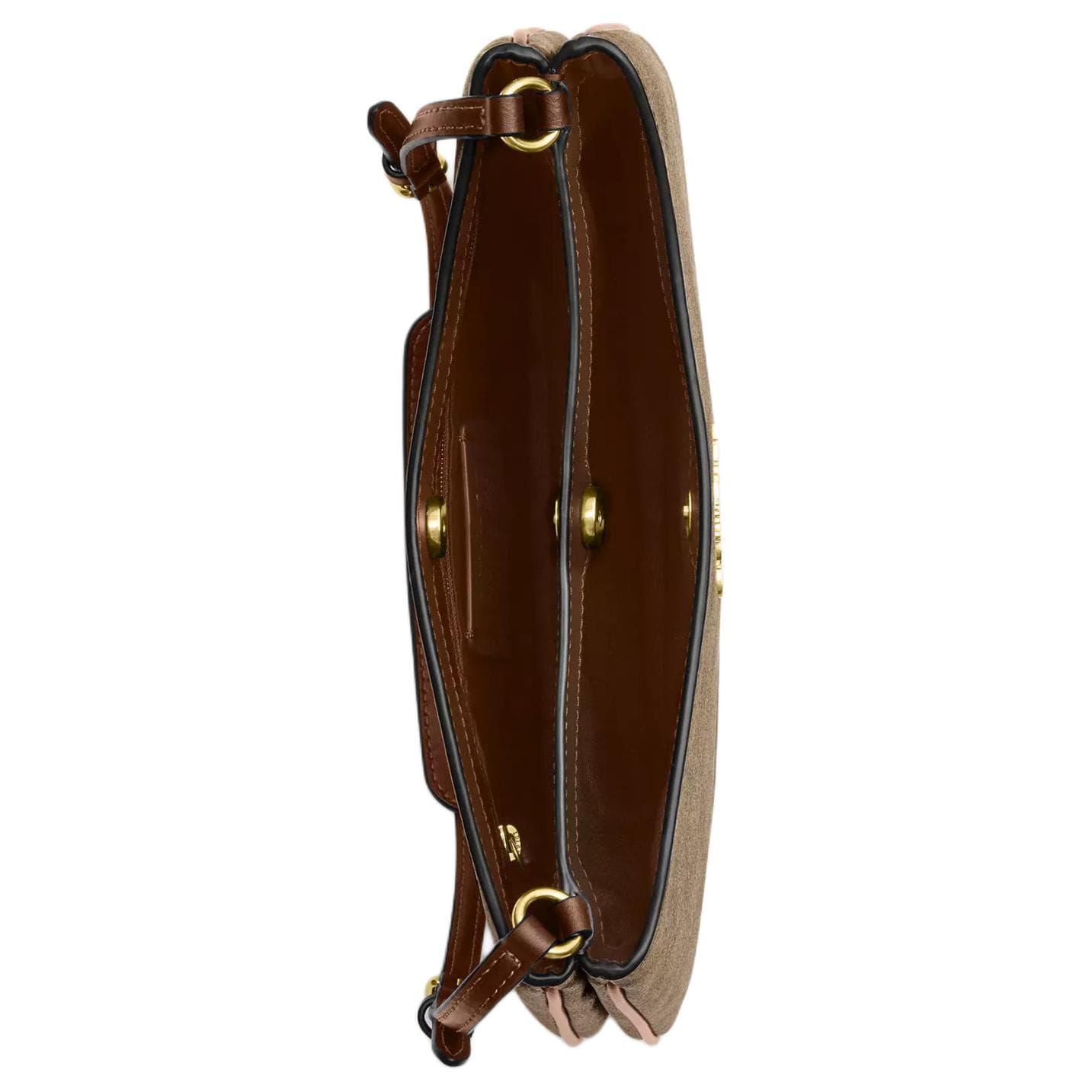 Кожаная сумка через плечо COACH Penelope, женская, хаки и седло, коричневая