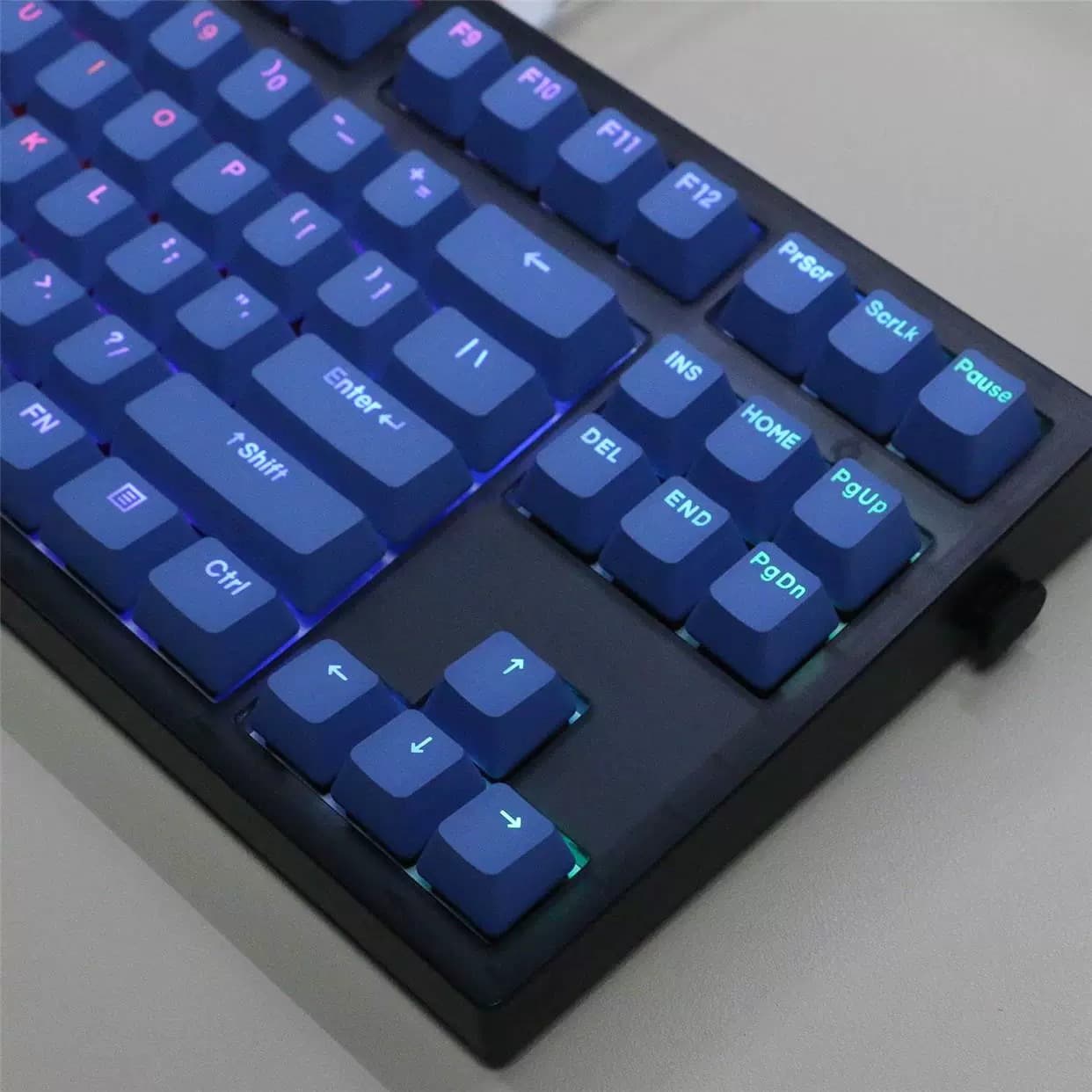 FL·ESPORTS MK870 Специальный набор, проводная и беспроводная одно-/многорежимная механическая клавиатура с полным набором клавиш и возможностью горячей замены