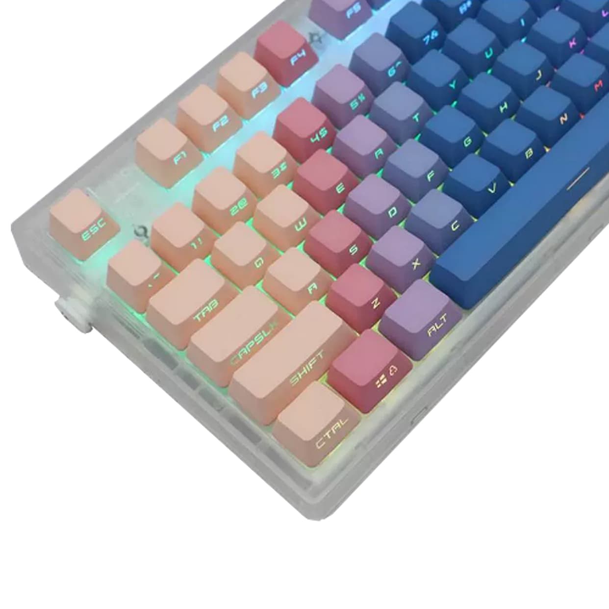 FL·ESPORTS MK870 Специальный набор, проводная и беспроводная одно-/многорежимная механическая клавиатура с полным набором клавиш и возможностью горячей замены