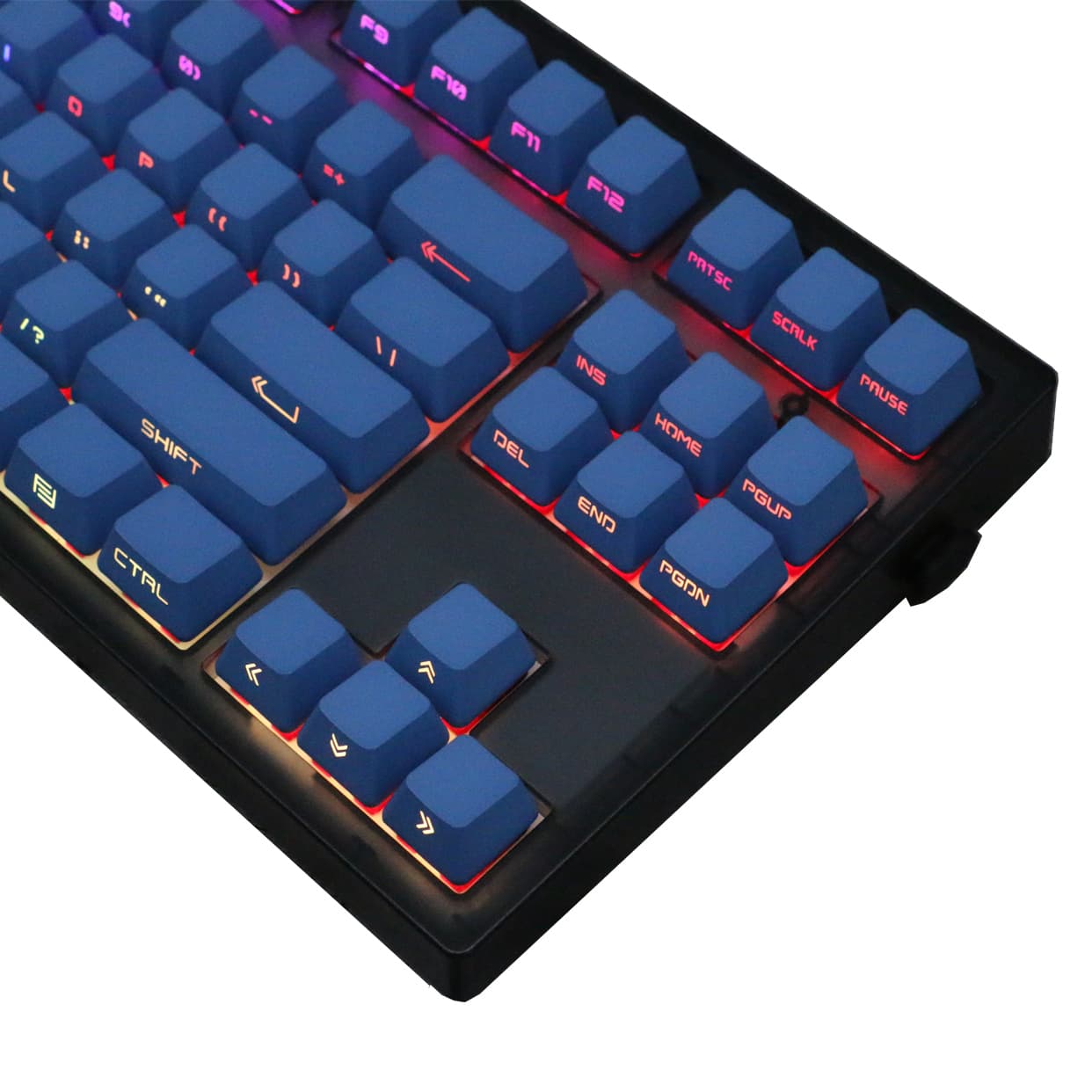 FL·ESPORTS MK870 Специальный набор, проводная и беспроводная одно-/многорежимная механическая клавиатура с полным набором клавиш и возможностью горячей замены