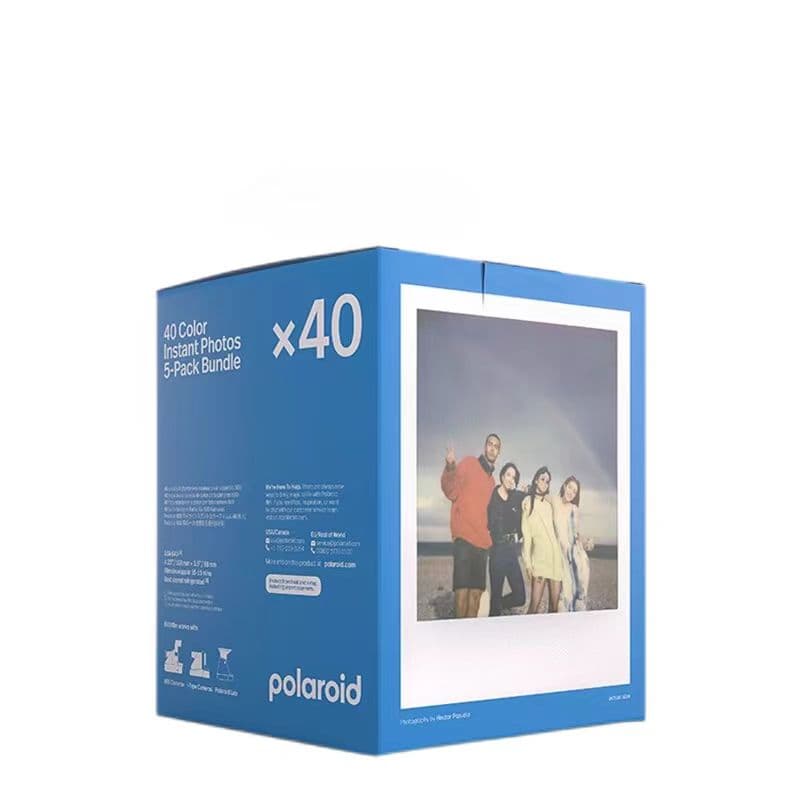 Polaroid Instant Cameras 600 Model, Single Shot Multicolor White Frame With 40 Pcs Paper