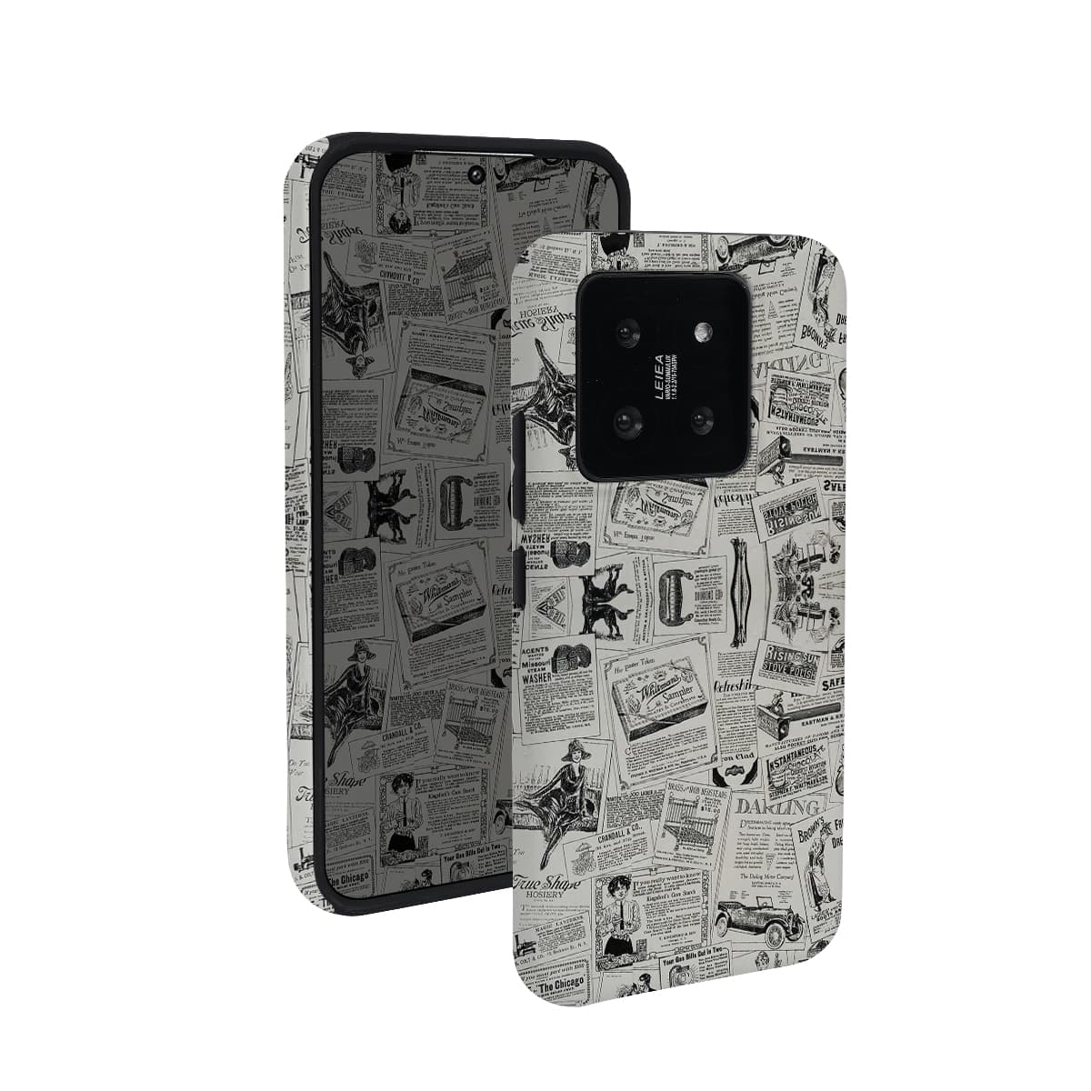 Полностью закрытый ударопрочный матовый винтажный чехол для телефона из материала Keshami, подходящий для Xiaomi 14/14pro