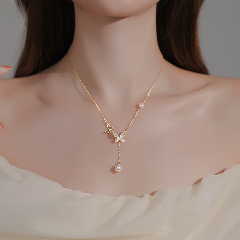 ONEKISS изысканные роскошные элегантные нишевые дизайнерские ожерелья-цепочки премиум-класса для женщин