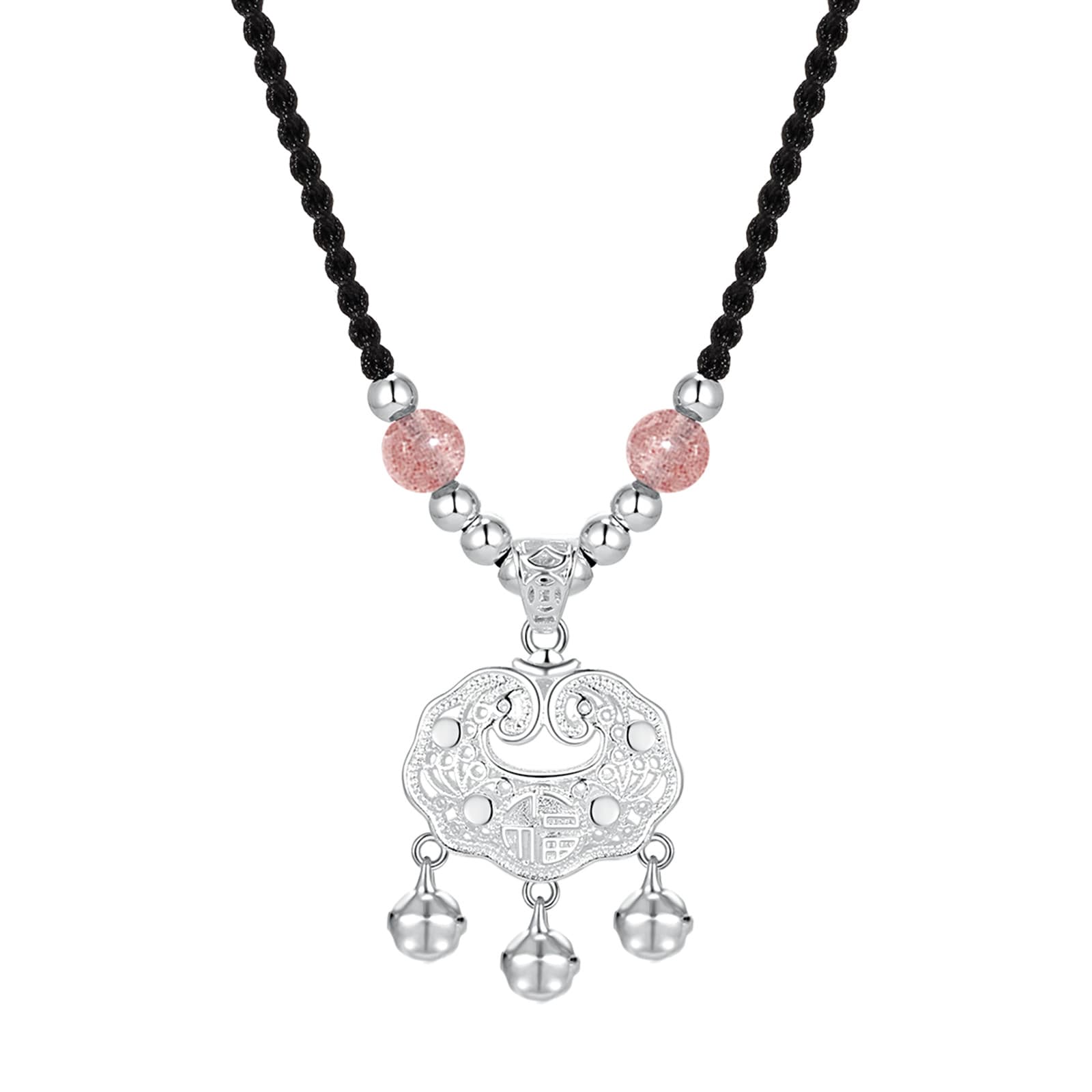 Ожерелья Jodie&Kevin с кварцем и клубникой унисекс