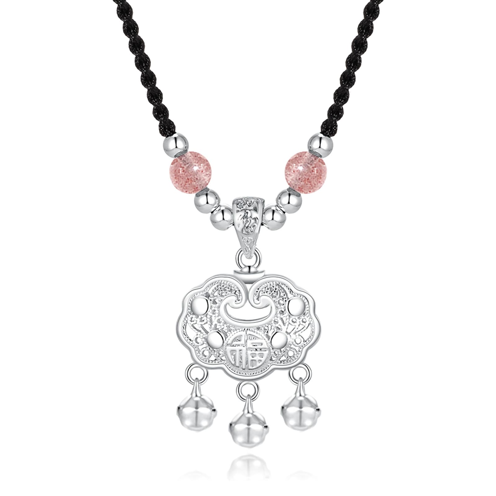 Ожерелья Jodie&Kevin с кварцем и клубникой унисекс