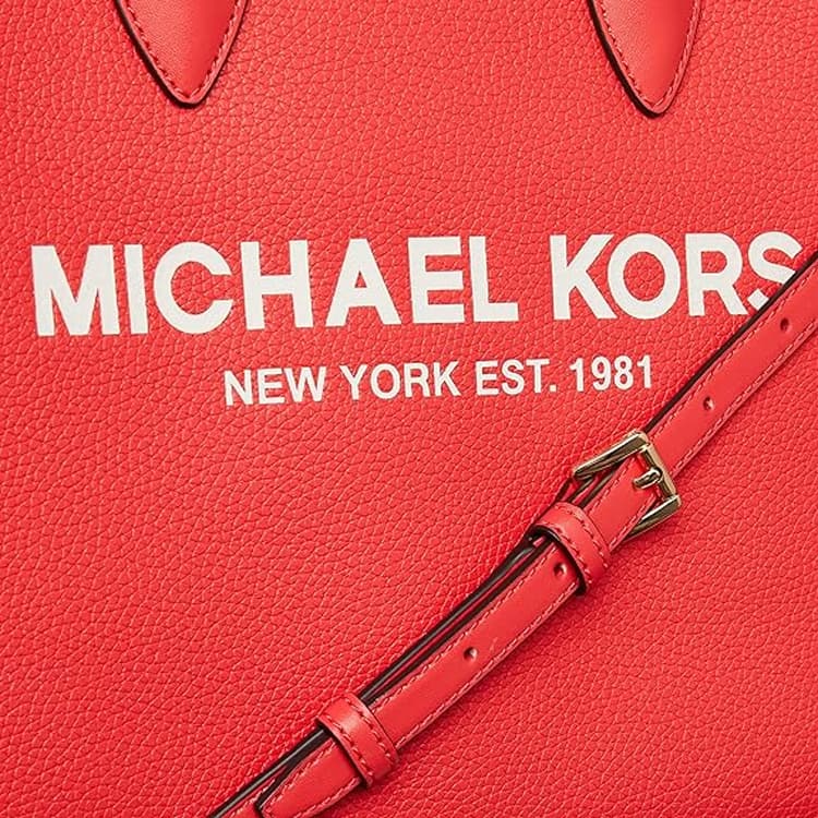 MICHAEL KORS Mirella Большая сумка-тоут из коровьей кожи, сумка для покупок, сумка, сумка через плечо, сумка через плечо, женская среднего размера, красная