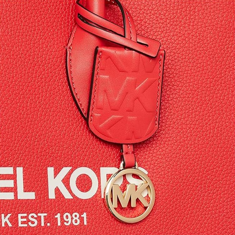MICHAEL KORS Mirella Большая сумка-тоут из коровьей кожи, сумка для покупок, сумка, сумка через плечо, сумка через плечо, женская среднего размера, красная