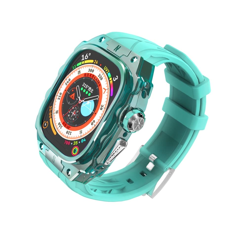 Ремешок для часов Wepro, совместимость с Apple, жидкий силиконовый материал