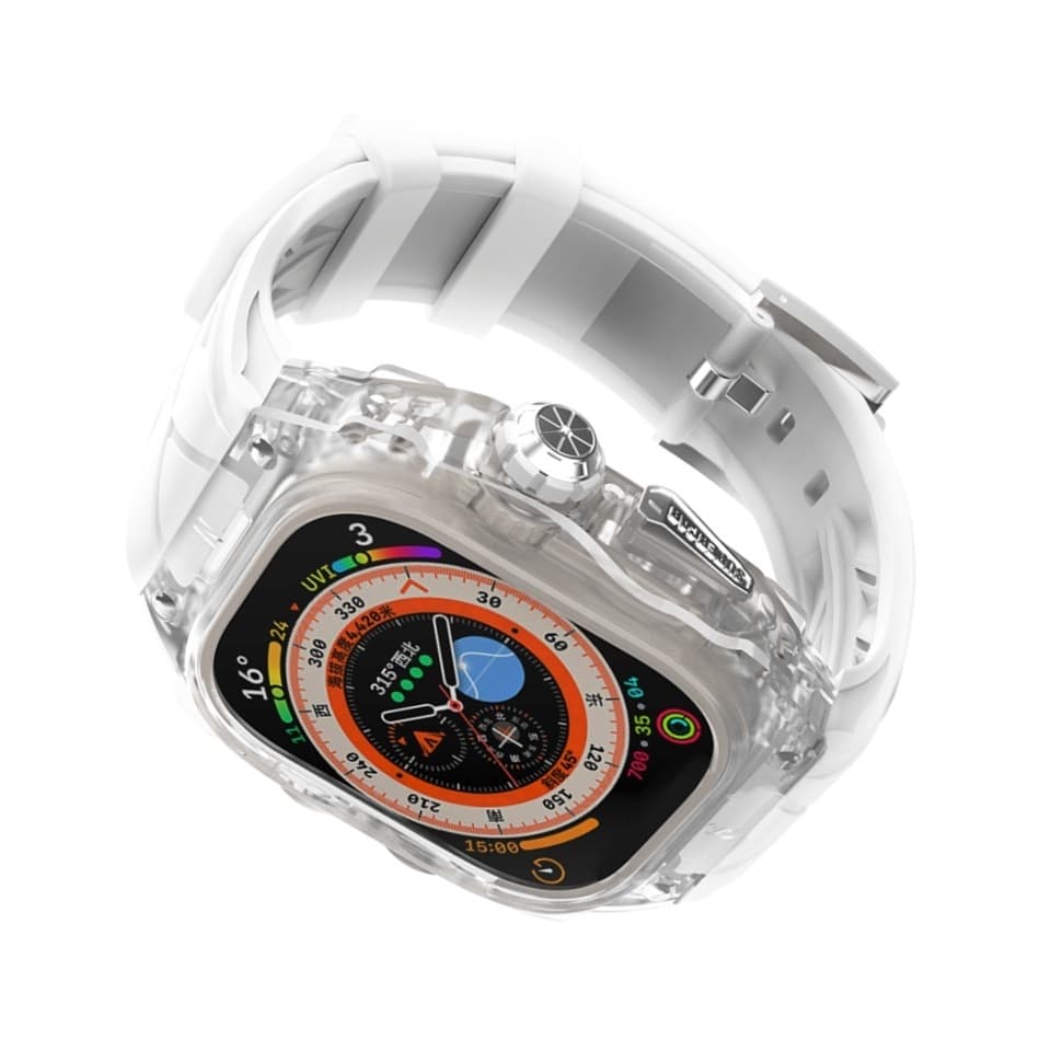 Ремешок для часов Wepro, совместимость с Apple, жидкий силиконовый материал